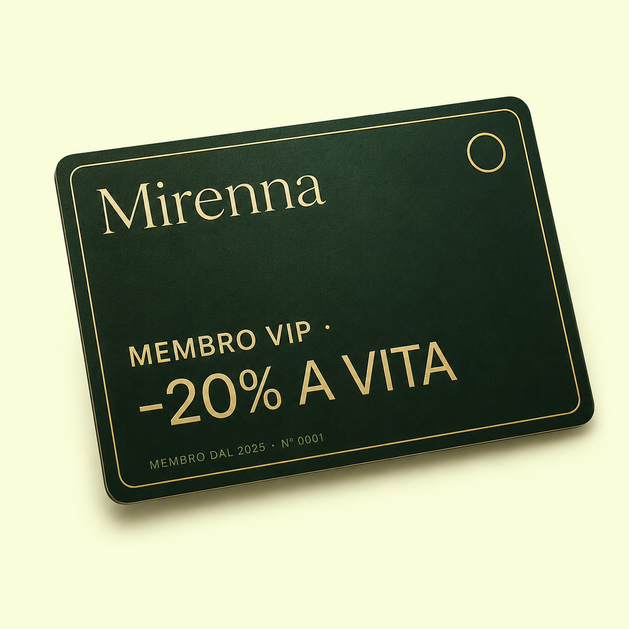 Membro VIP · -20% a vita