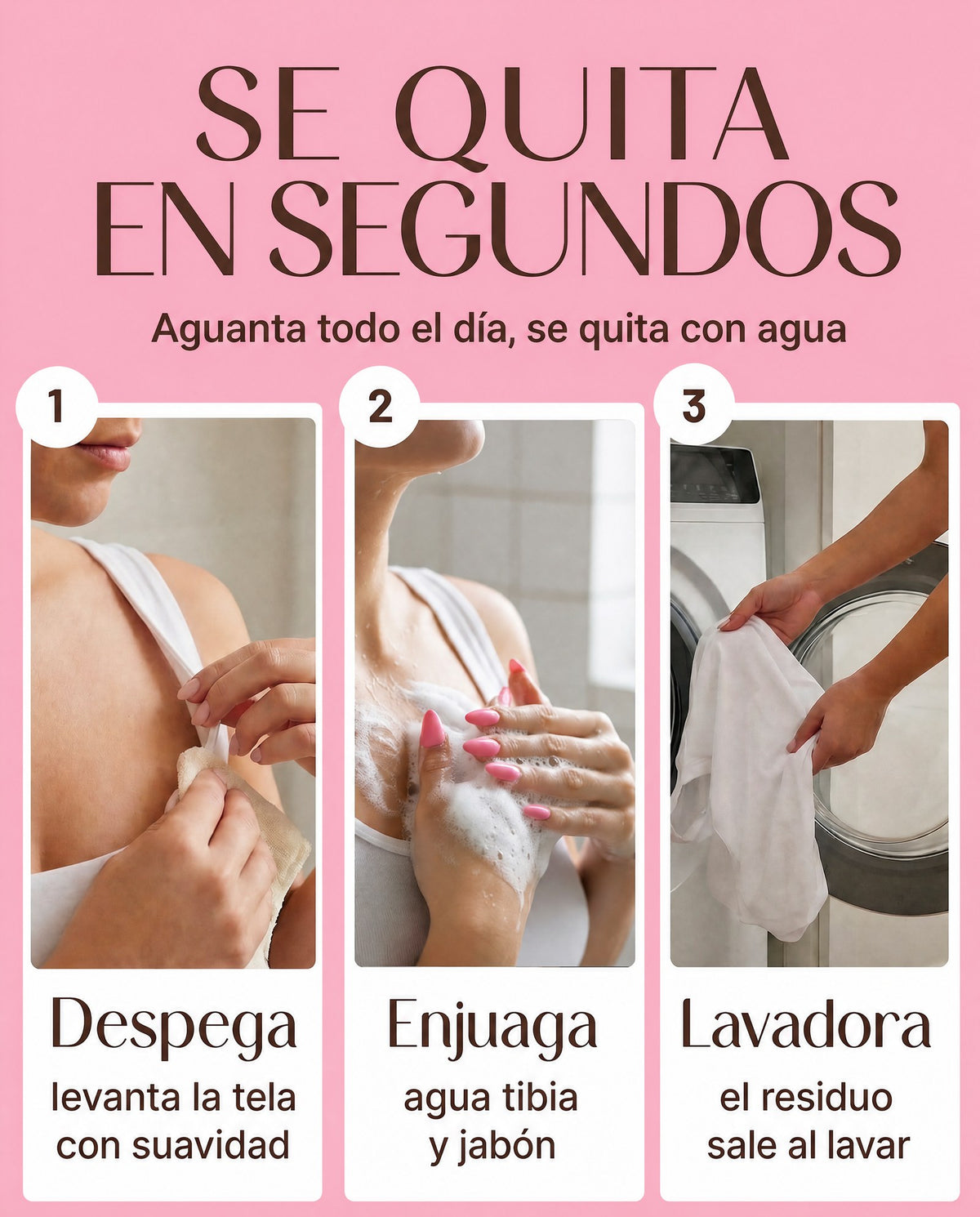 Cómo quitar el Adhesivo Corporal Mirenna