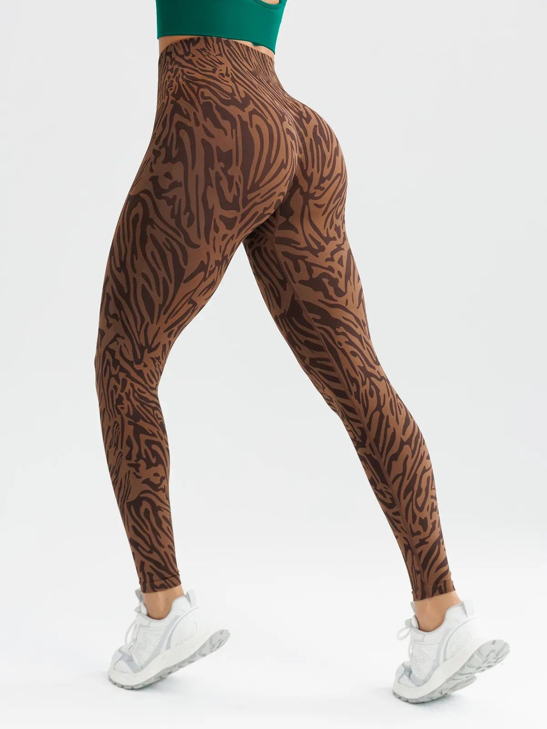 Leggings cebra café