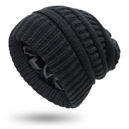 Satin Lined Slouchy Beanie