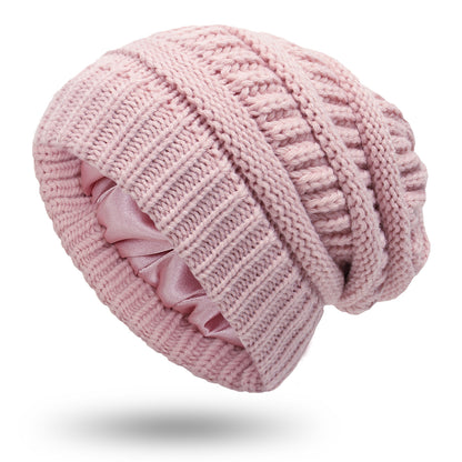 Satin Lined Slouchy Beanie