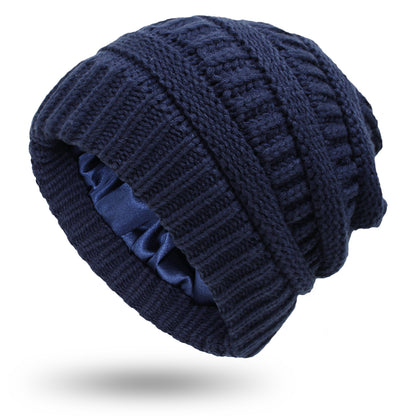 Satin Lined Slouchy Beanie