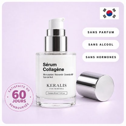 Flacon KÉRALIS Sérum Collagène, soin de nuit 30 ml, garantie 60 jours