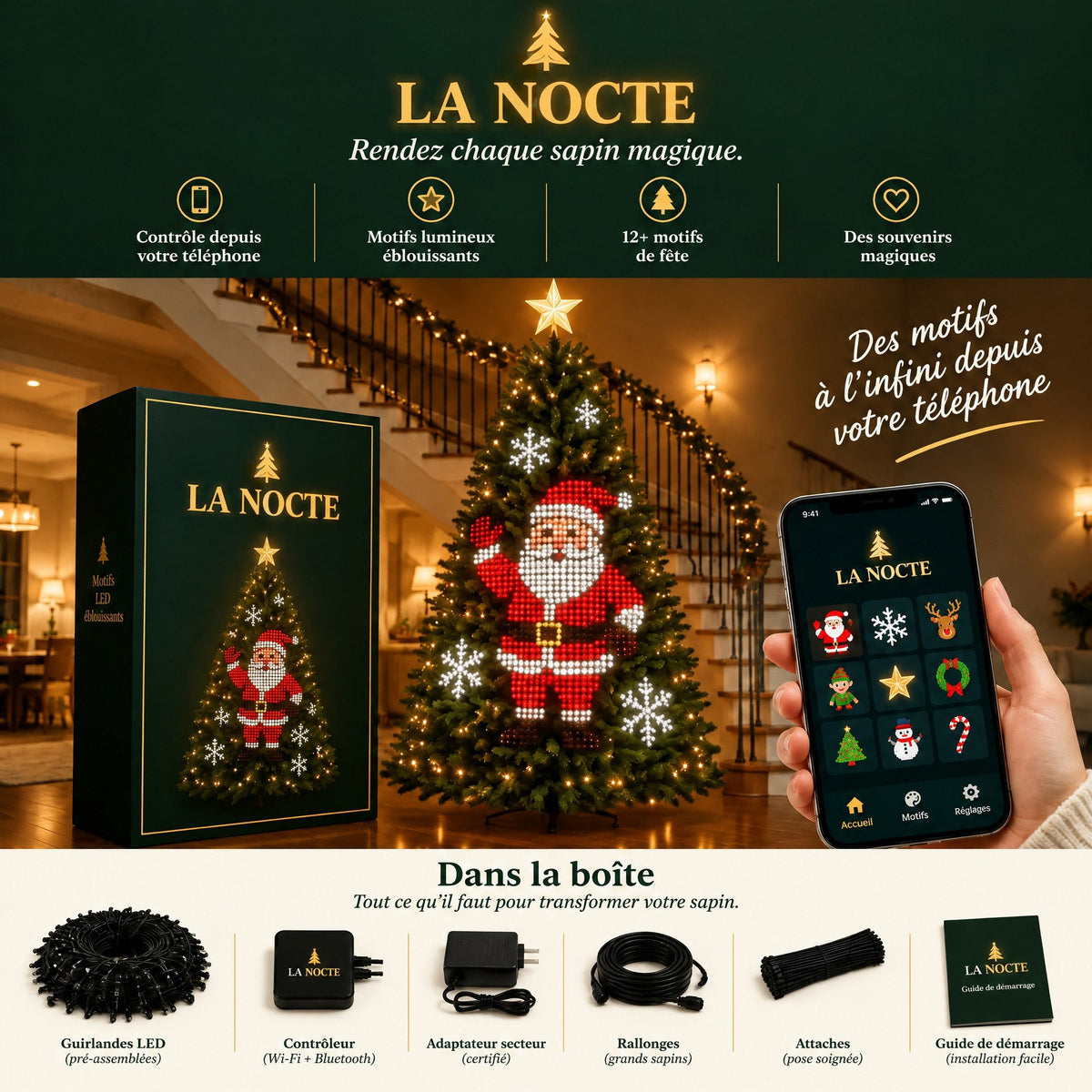 Mirenna™ Smart Animated Christmas Tree Lights