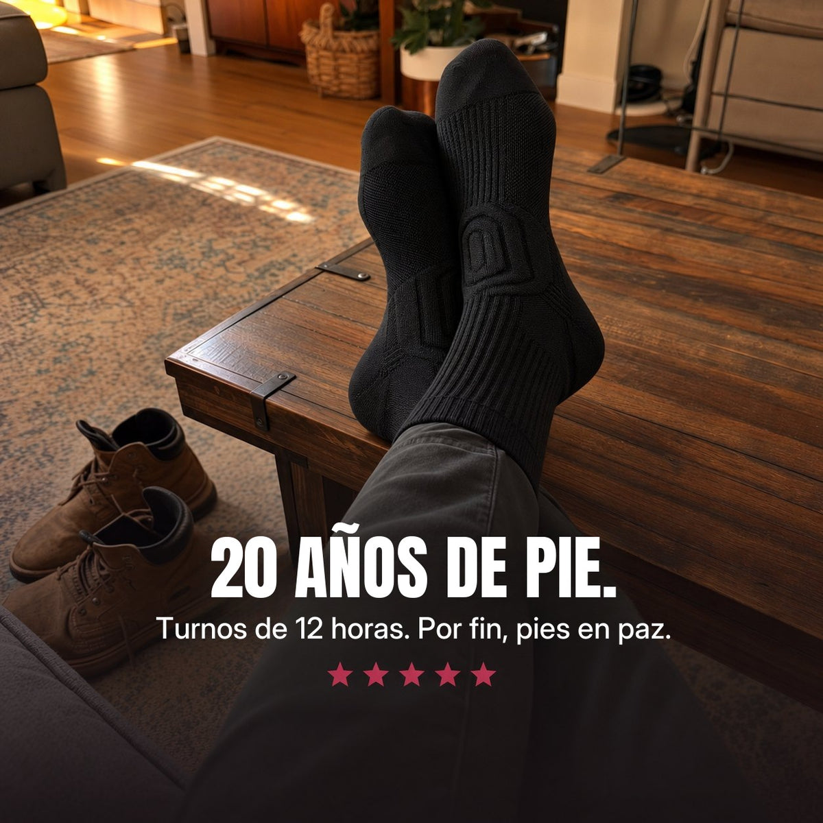 20 años de pie