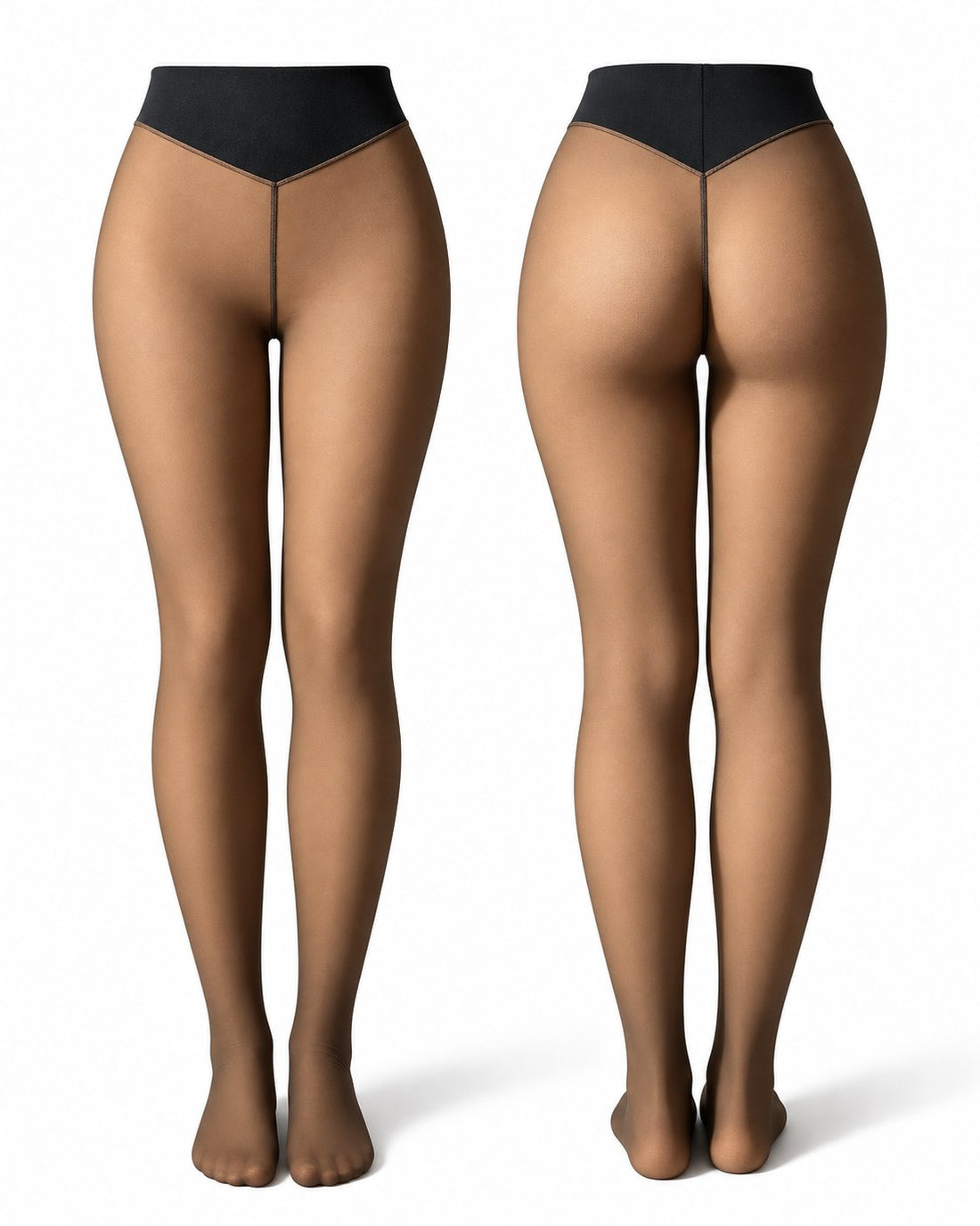Caramel legs, front and back