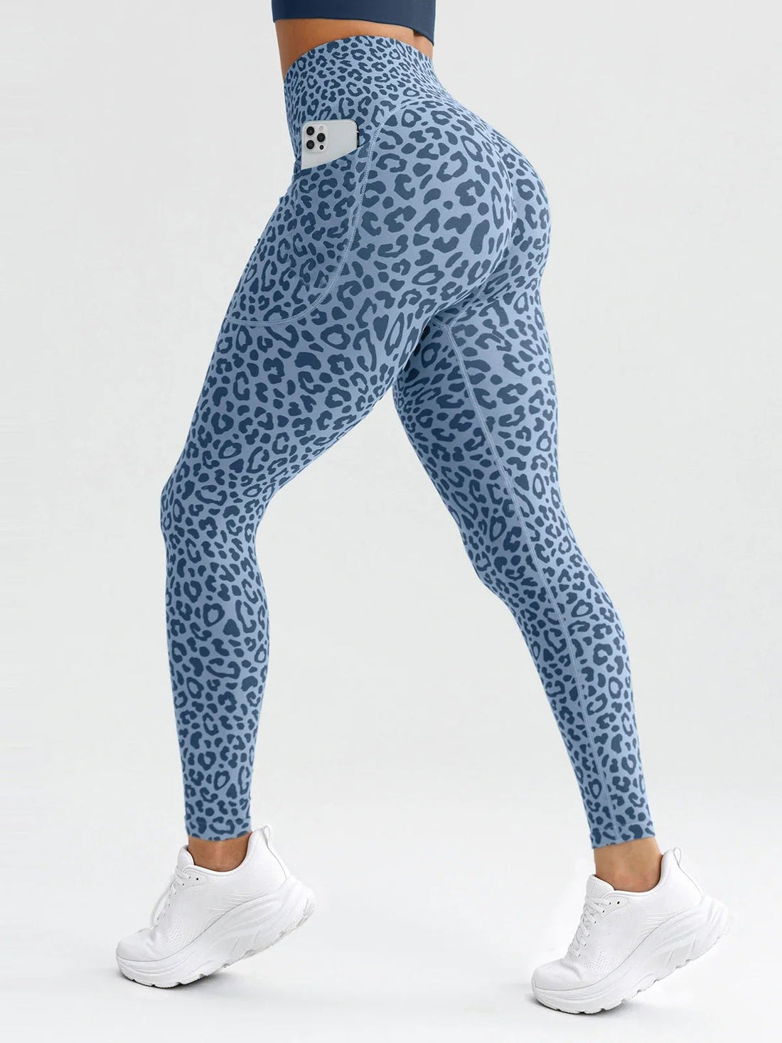 Leggings leopardo azul