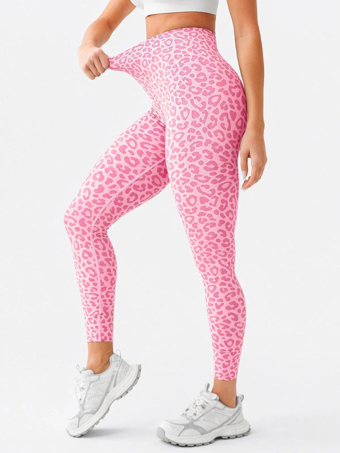 Leggings leopardo rosa